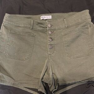 Olive Green Women's Shorts